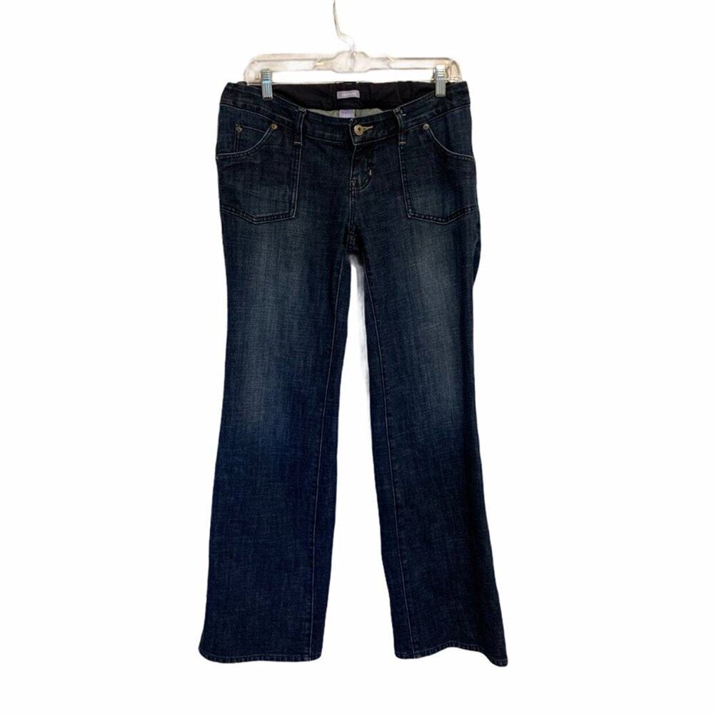 GAP Maternity Dark Wash Stretch Waist Bootcut Jean 8